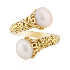 Anello in argento con Perla d'Acqua Dolce Bianca (TPC)