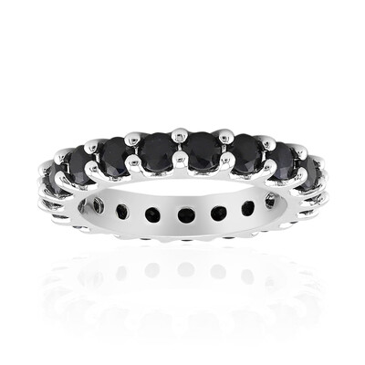 Anello in argento con Zaffiro Nero