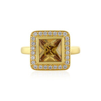 Anello in argento con Zircone Giallo