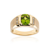 Anello in oro con Peridoto Dashihe  (CIRARI)