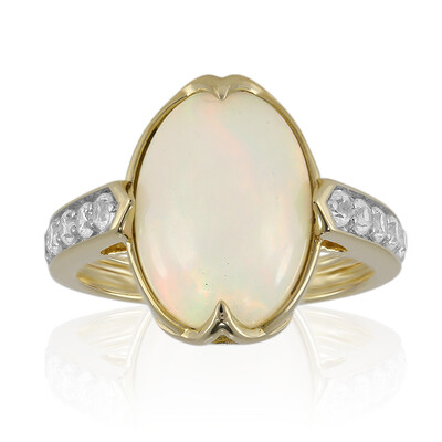 Anello in oro con Opale di Welo (Adela Gold)