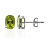 Orecchini in argento con Peridoto della Birmania