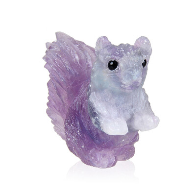 Figura con Fluorite Bicolore