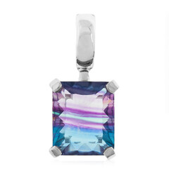 Ciondolo in argento con Fluorite Bicolore (CUSTODANA)