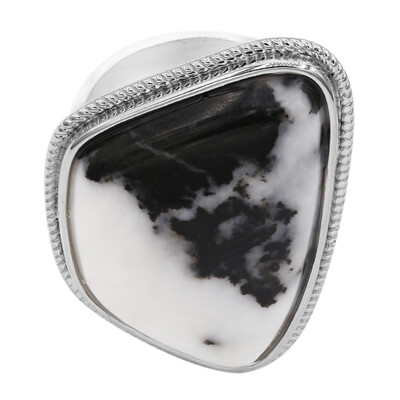 Anello in argento con Calcite