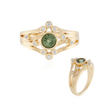 Anello in argento con Apatite Cromo