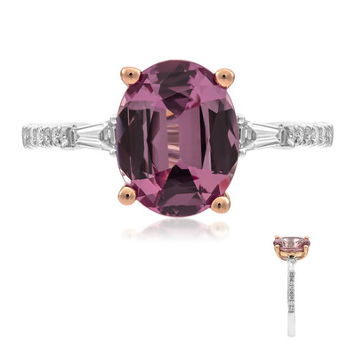 Anello in oro con Granato Malaya (CIRARI)