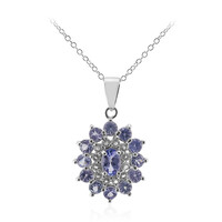 Collana in argento con Tanzanite