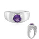 Anello in argento con Ametista del Marocco
