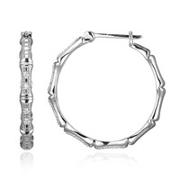 Orecchini in argento con Diamante I3 (I)