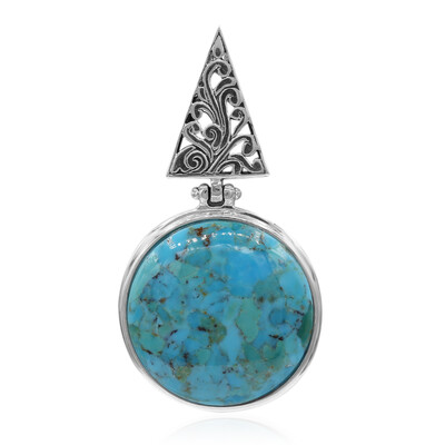 Ciondolo in argento con Turchese Kingman Mohave Blu (Art of Nature)