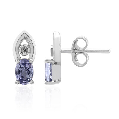 Orecchini in argento con Tanzanite (non riscaldata)