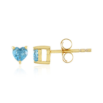 Orecchini in argento con Topazio Blu Svizzero