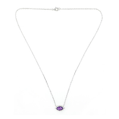 Collana in argento con Ametista Zambiana (de Melo)