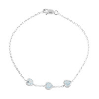 Bracciale in argento con Topazio Blu Cielo