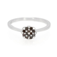 Anello placcato in platino con Diamante Fancy
