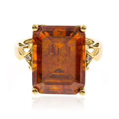 Anello in oro con Sfalerite (CIRARI)