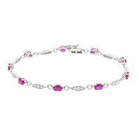 Bracciale in oro con Rubino Mozambico AAA (CIRARI)