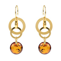Orecchini in argento con Ambra Baltica
