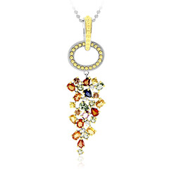 Collana in argento con Zaffiro Fancy (Dallas Prince Designs)