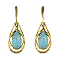 Orecchini in argento con Turchese