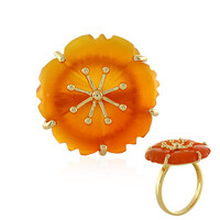 Anello in argento con Corniola