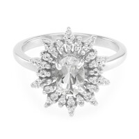 Anello in argento con Petalite