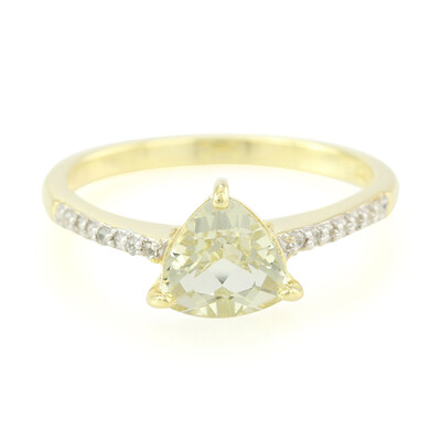Anello in argento con Berillo dell`Amazzonia