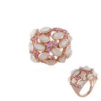 Anello in argento con Pietra di Luna Bianca (KM by Juwelo)