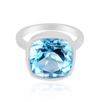Anello in argento con Topazio Blu Cielo