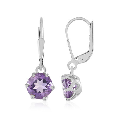 Orecchini in argento con Ametista Rose de France