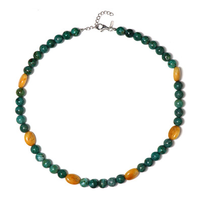 Collana in argento con Agata Gialla