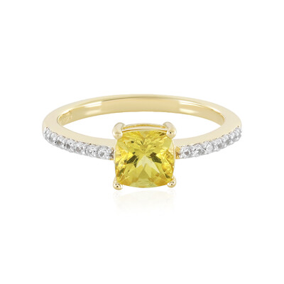 Anello in argento con Apatite Dorata