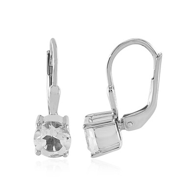 Orecchini in argento con Topazio Bianco