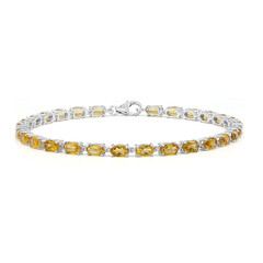 Bracciale in argento con Quarzo Miele