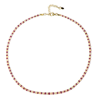 Collana in argento con Rubino del Madagascar