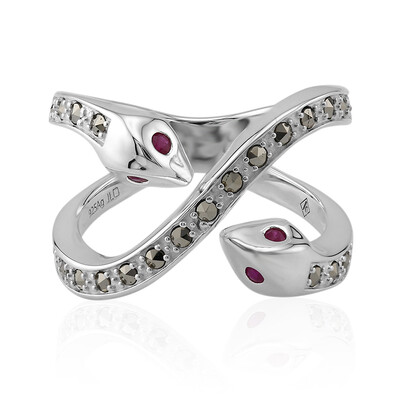 Anello in argento con Rubino (Annette classic)