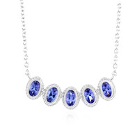 Collana in argento con Tanzanite