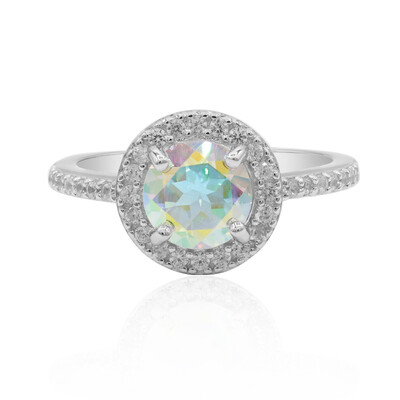 Anello in argento con Topazio Moonlight