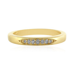 Anello in argento con Diamante I4 (J)