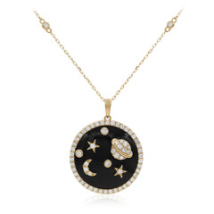 Collana in oro con Onice Nero (CIRARI)