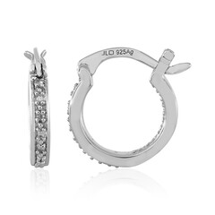 Orecchini in argento con Topazio Bianco
