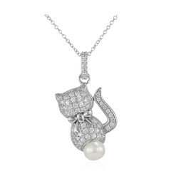 Collana in argento con Perla di Acqua Dolce