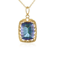 Collana in argento con Quarzo Mistico Blu