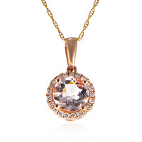 Collana in oro con Morganite AAA