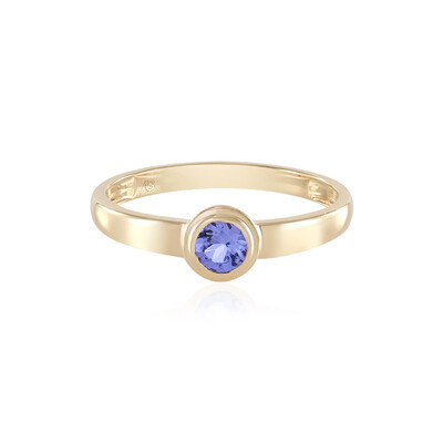 Anello in oro con Tanzanite AAA (Adela Gold)