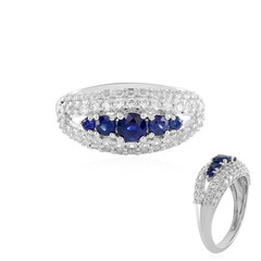 Anello in argento con Zaffiro Blu