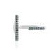 Anello in argento con Diamante Blu I3 (de Melo)