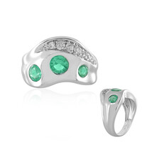 Anello in argento con Smeraldo Russo (de Melo)