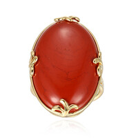 Anello in argento con Diaspro Rosso